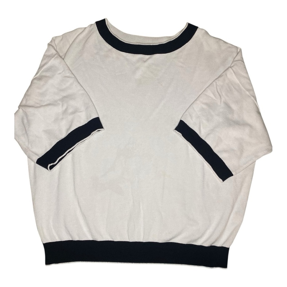 Marc New York by Andrew Marc Women's White and Black Sweater (S)